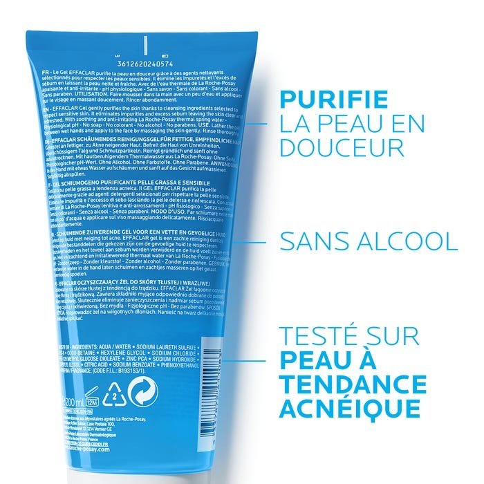 Effaclar – Gel Nettoyant Visage Purifiant (200 ml) - Clean Girl Skin